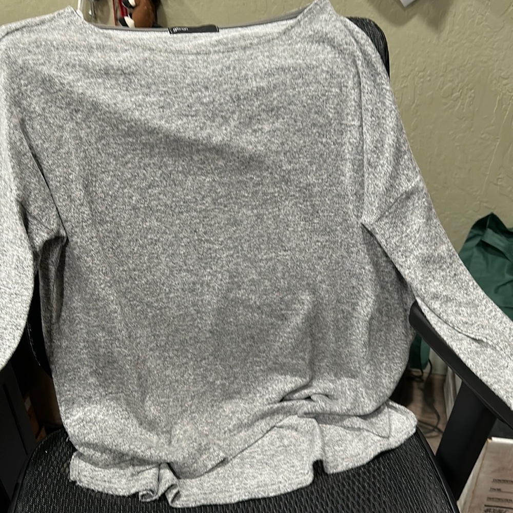 Grey super soft v neck sweater